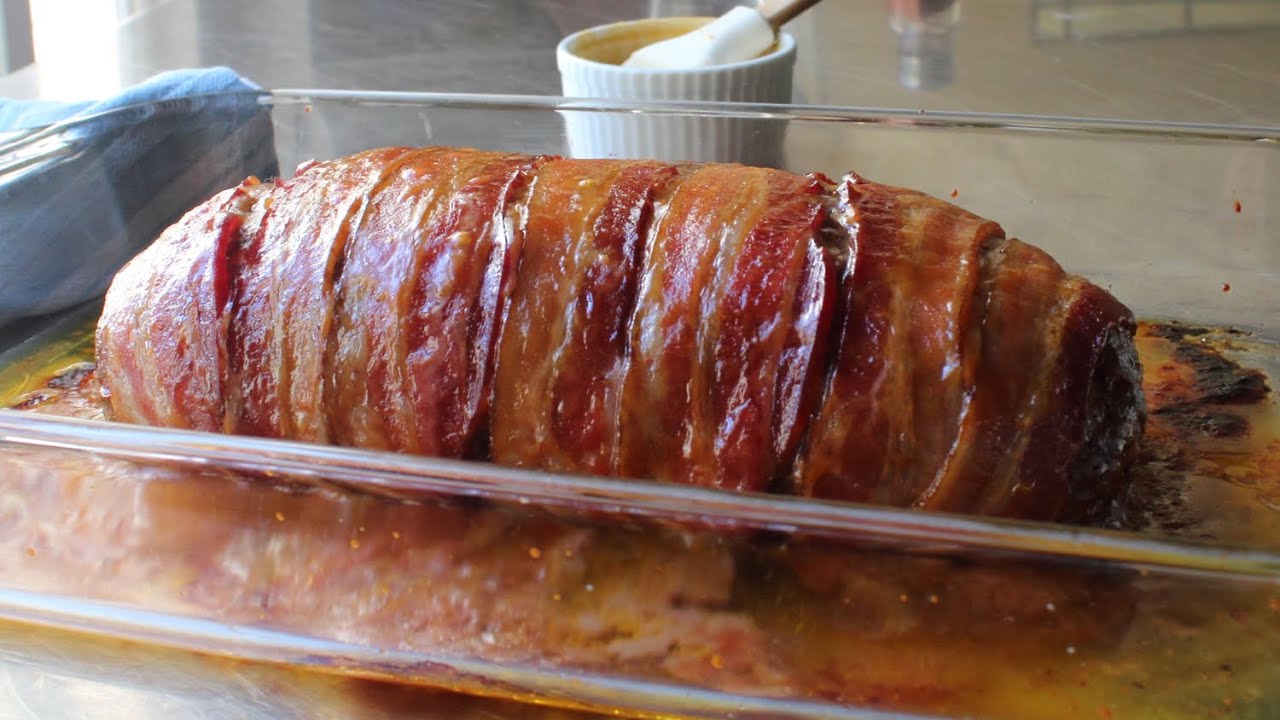 Bacon-Wrapped Buffalo Meatloaf - How to Make Buffalo Bacon Meatloaf