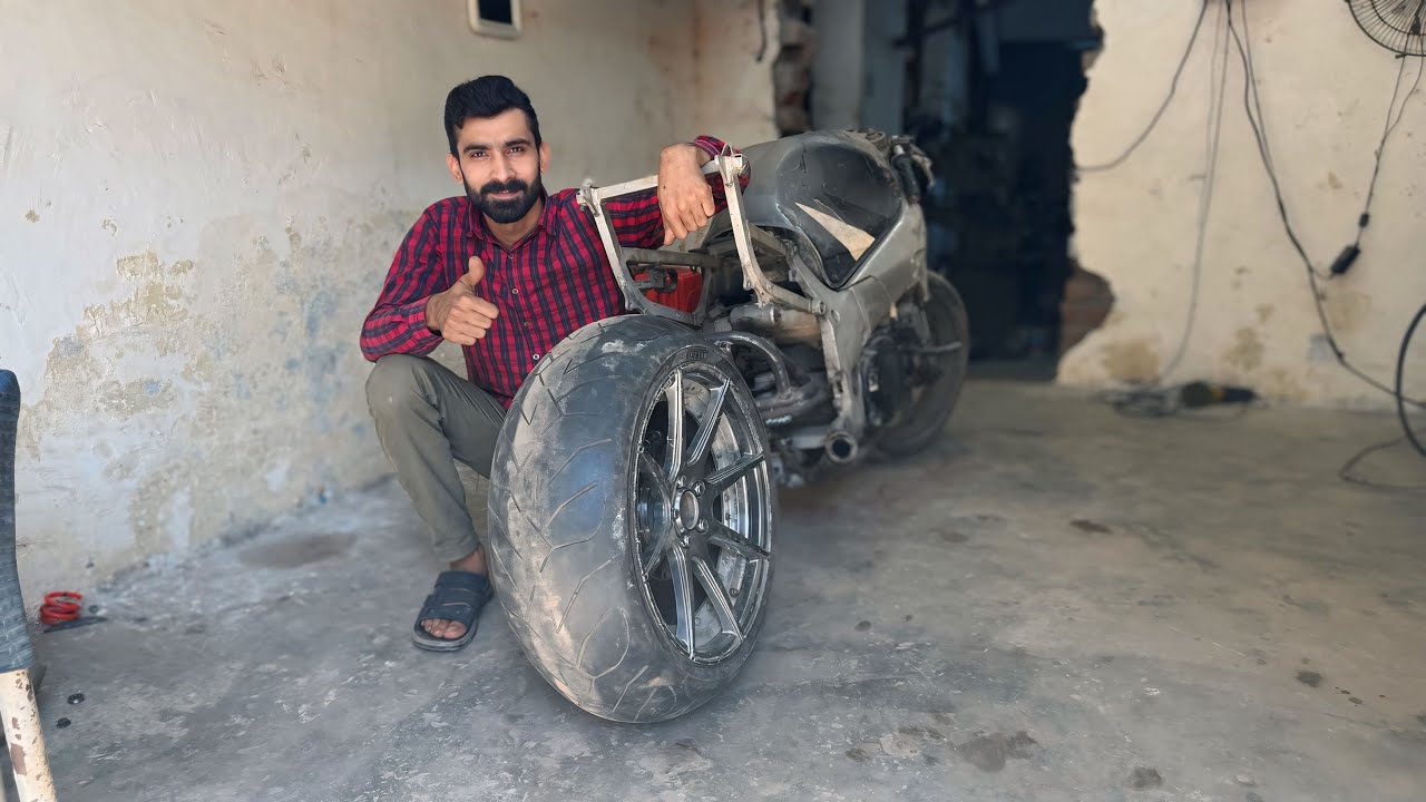 Final Part | Single Sided Swingarm | 240 Tyre + Car Rim | Suzuki GSXR 1000 (2003)