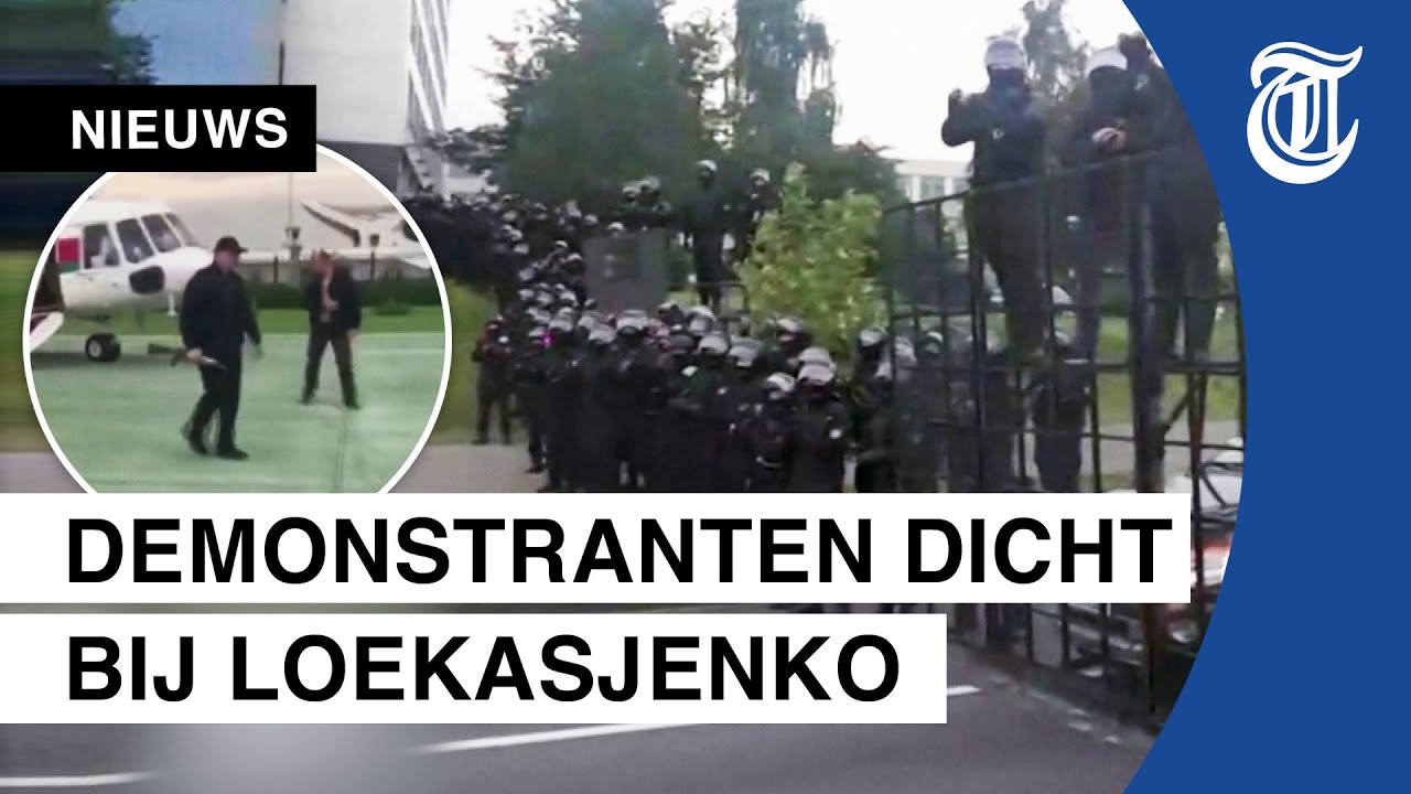Loekasjenko met geweer op staatstelevisie