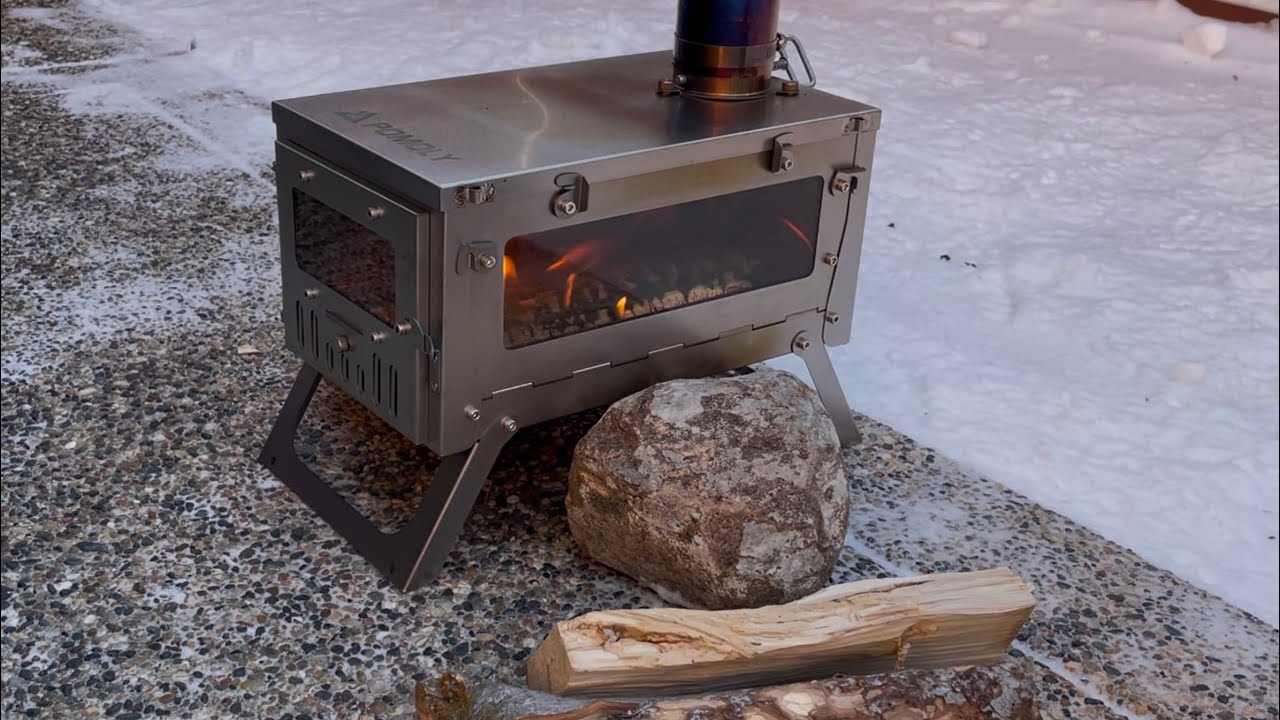 Sneak Peek of the Pomoly Ti Mini Titanium Wood Stove @ShootersInc And The Outdoors
