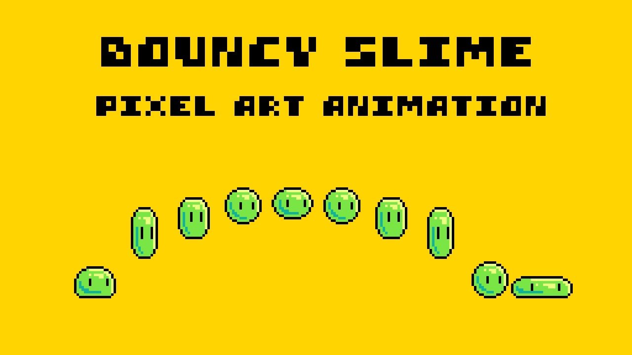 Making a Bouncy Slime Pixel Art Animation