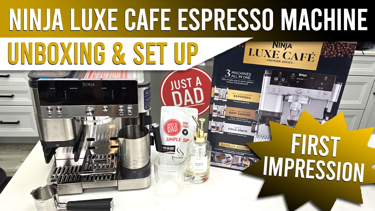 Ninja Luxe Cafe Espresso Machine ES601 UNBOXING & SET UP