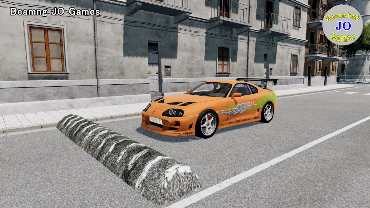 Cars vs Massive Speed Bumps #64 – BeamNG JO Games