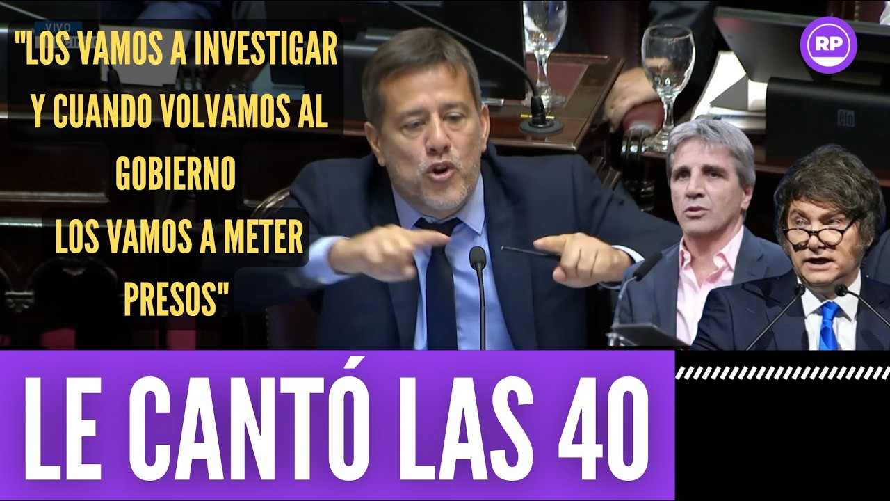 MARIANO RECALDE LE CANTÓ LAS 40 A TODOS EN EL SENADO