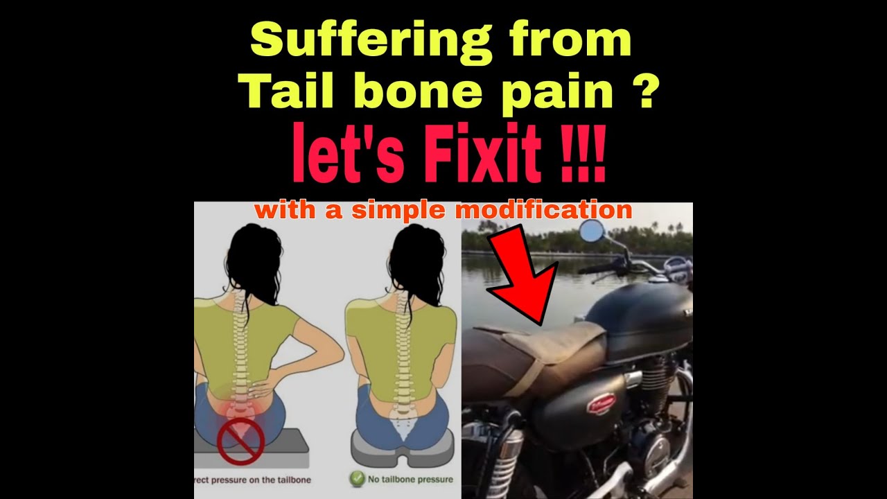 Tail Bone Cushion | Tail Bone pain Biker | Solution