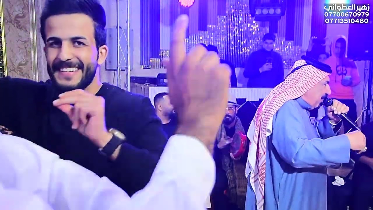 يونس العبودي يرثي صديقه كامل كشاش بحفل زفاف نجله محمد كشاش