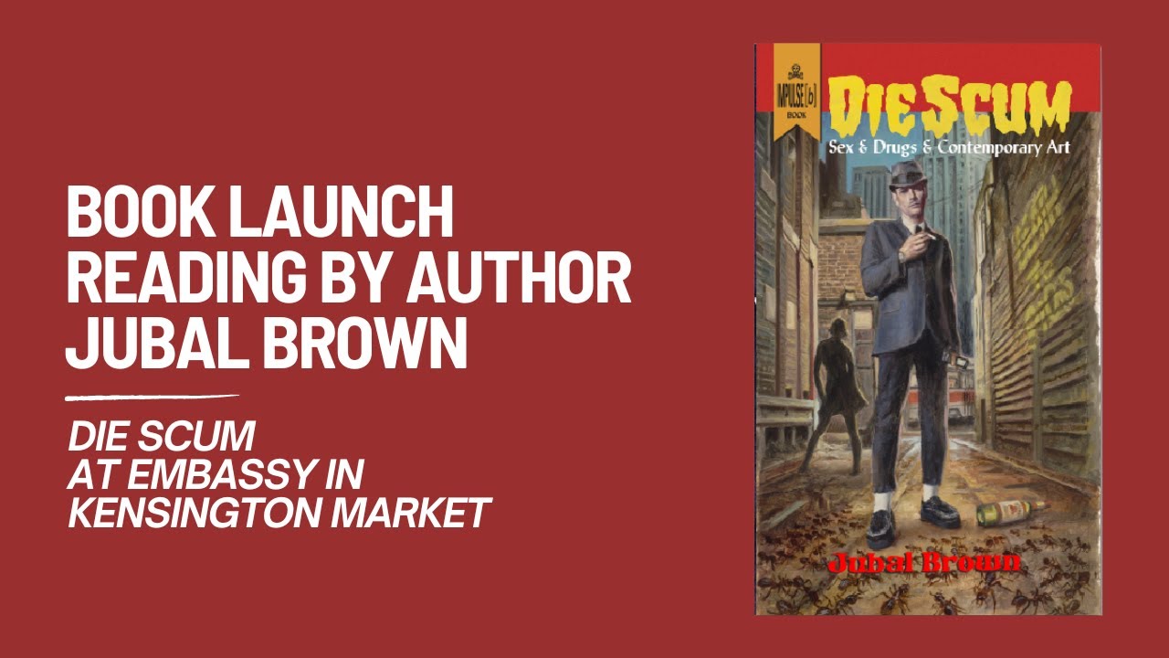 Die Scum book launch with reading by author Jubal Brown
