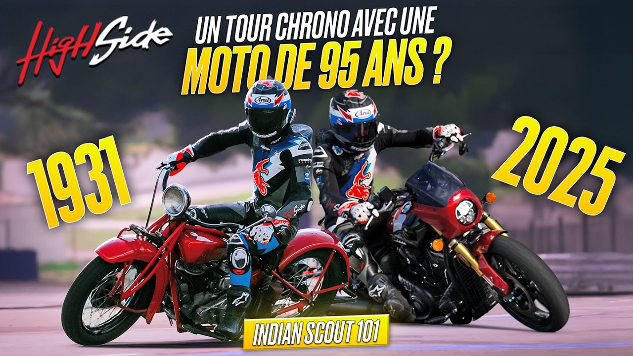 Une moto de 1931 sur un circuit actuel ? - Indian Scout 101