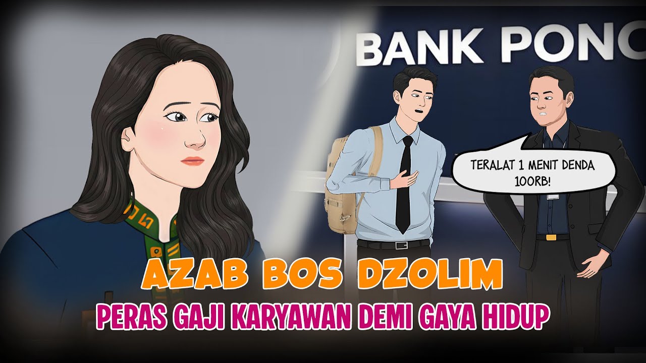 AZAB BOS DZOLIM - Peras Gaji Karyawan Demi Gaya Hidup, Berakhir Tragis | #Animasiazab