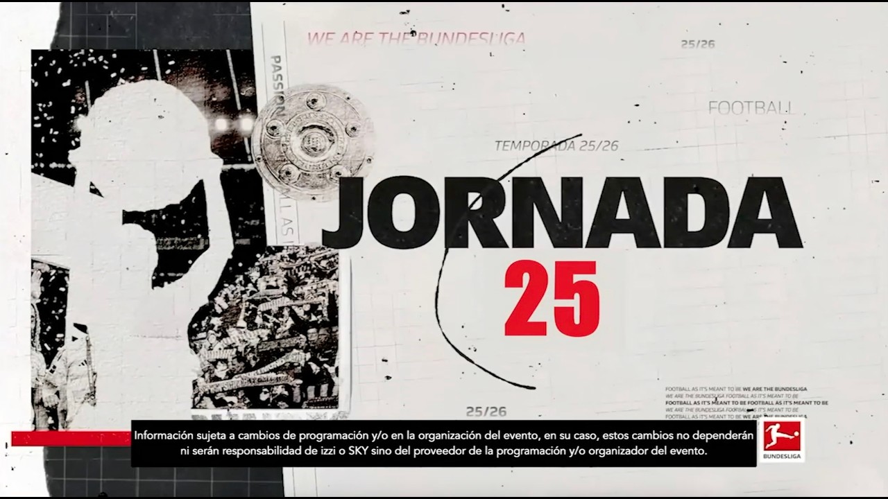 Jornada 25 de la Bundesliga en Sky Sports Mx por izzi.
