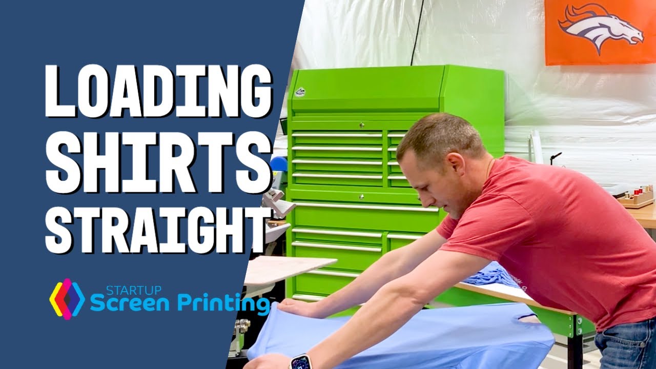 Loading shirts straight on platens – Screen Printing Tips