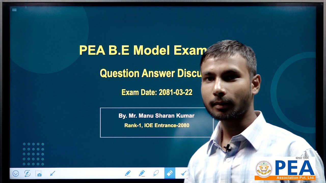 Q & A Session | By. Mr. Manu Sharan Kumar (IOE Entrance Topper-2081) | PEA Weekly Test | 2080-03-22