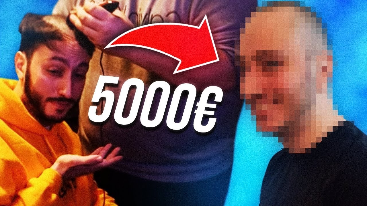 IL ME RASE LE CRÂNE POUR 5000€ DE DONATIONS ! ft Teuf, Bidule