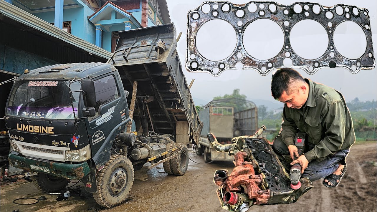 Mobile Repair: Rescue And Replace Blown Head Gasket And Fluid Leaks For 4x4 Trucks In The Rain