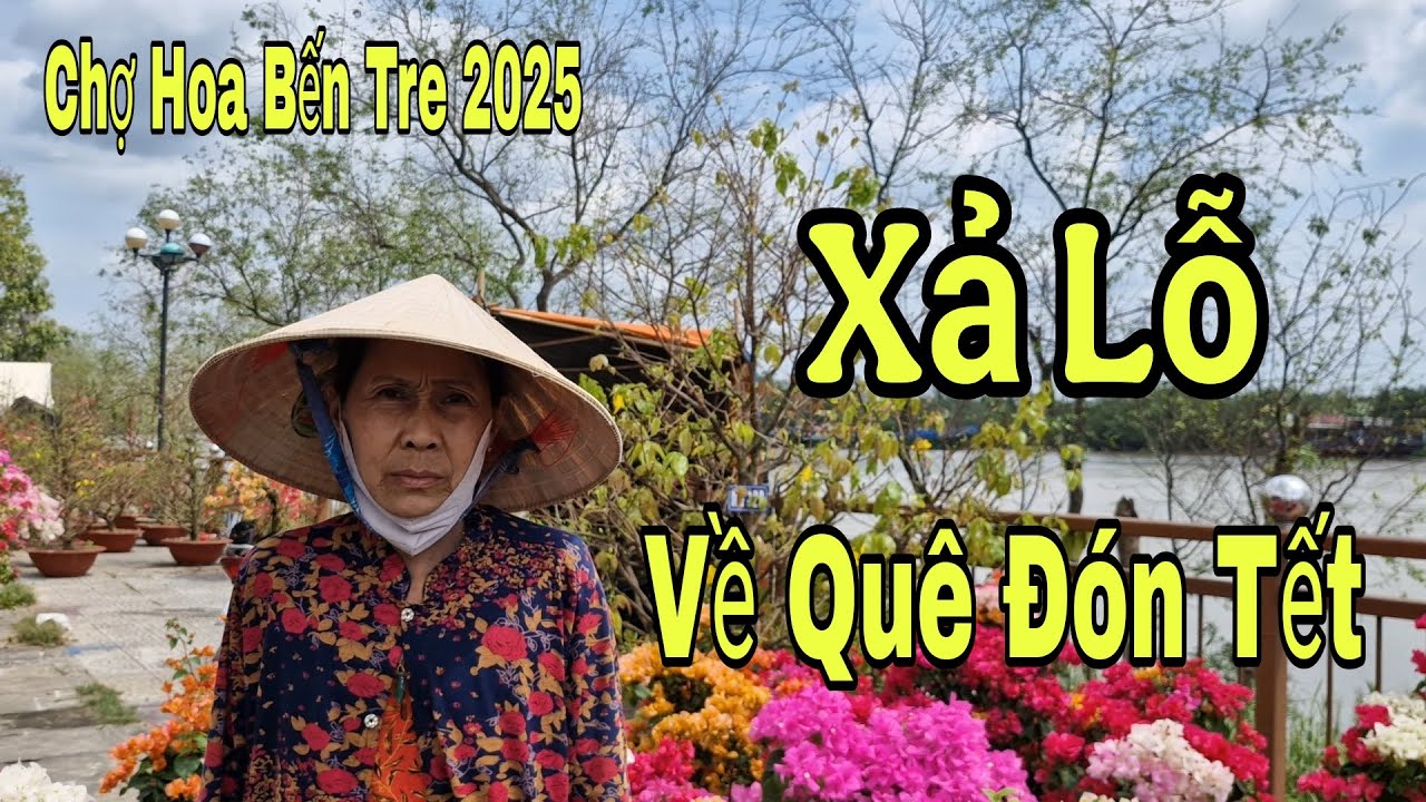 Xót xa chợ hoa Bến Tre 29 tết số lượng nhiều bà con bán giá rẻ về quê đón năm mới