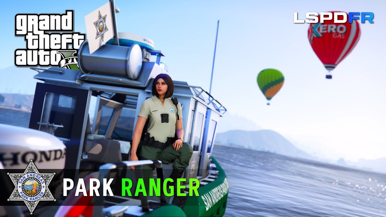 Rescue of a Severely Injured Hiker - Park Ranger Boat Patrol - GTA5 LSPDFR