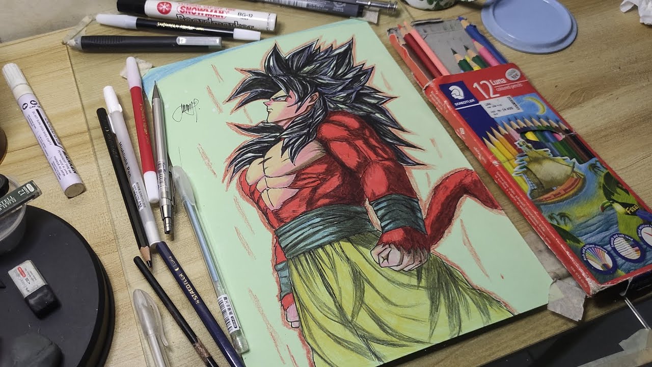 DRAWING GOKU Ssj4 | Dragon Ball @MasRey-dp1mv 