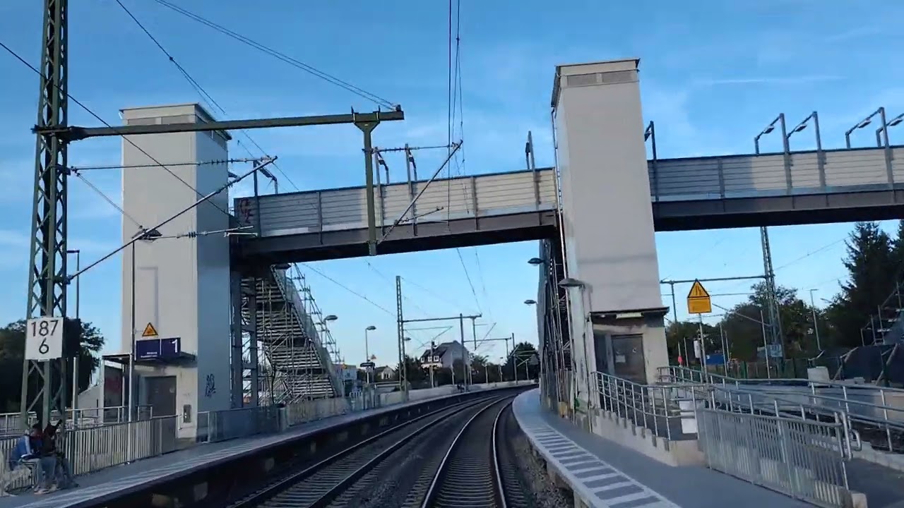Führerstandsmitfahrt 4 Gleisiger Ausbau S6 von Frankfurt West nach Gross Karben 2023-09-10