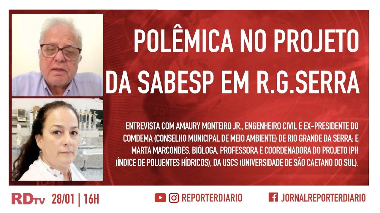Polêmica no projeto da Sabesp em R.G.Serra