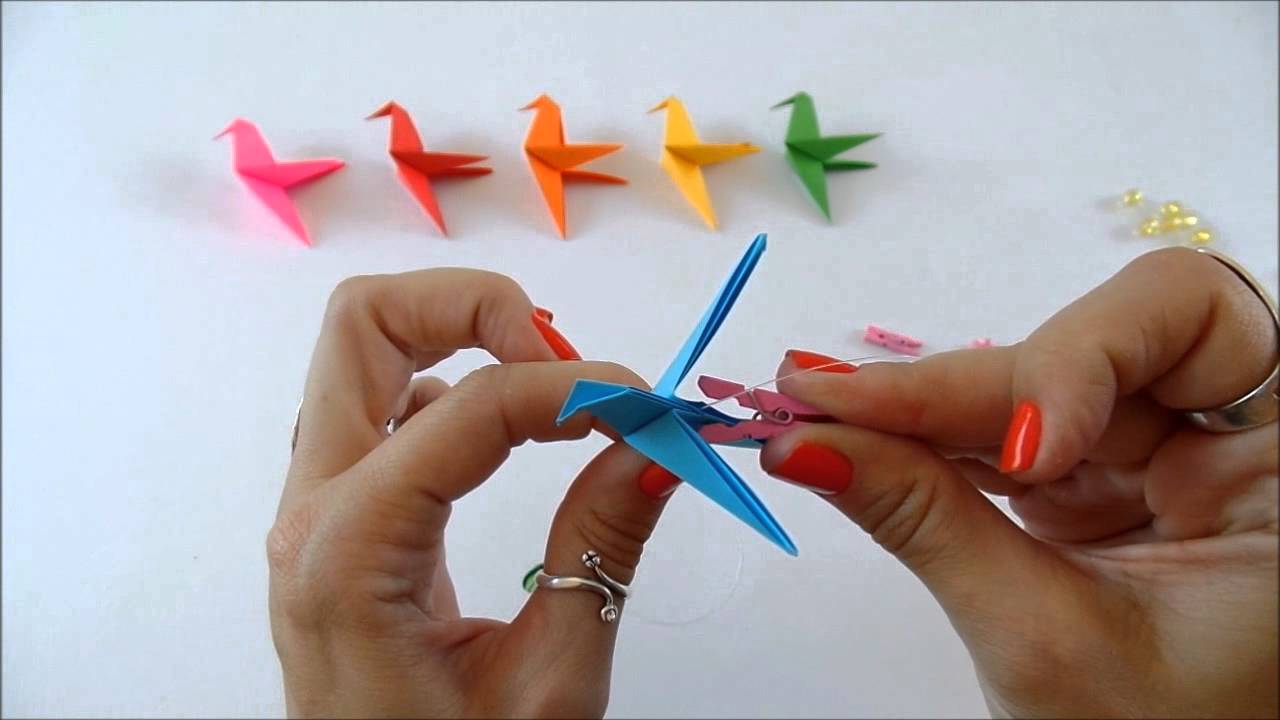Isa Klein Tutorial 34: Como montar um móbile de origami Beija-Flor - Faça e Venda!