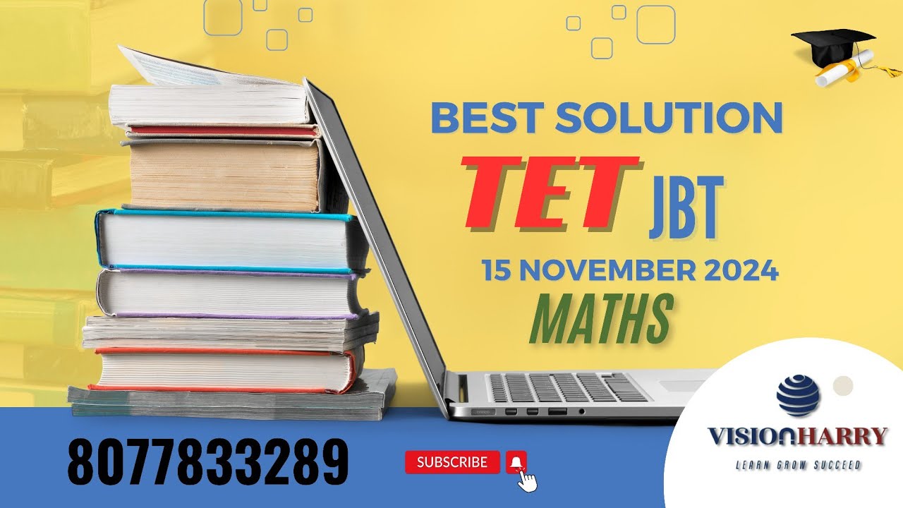 JBT TET Maths Solution ( on 15 november 2024 ).