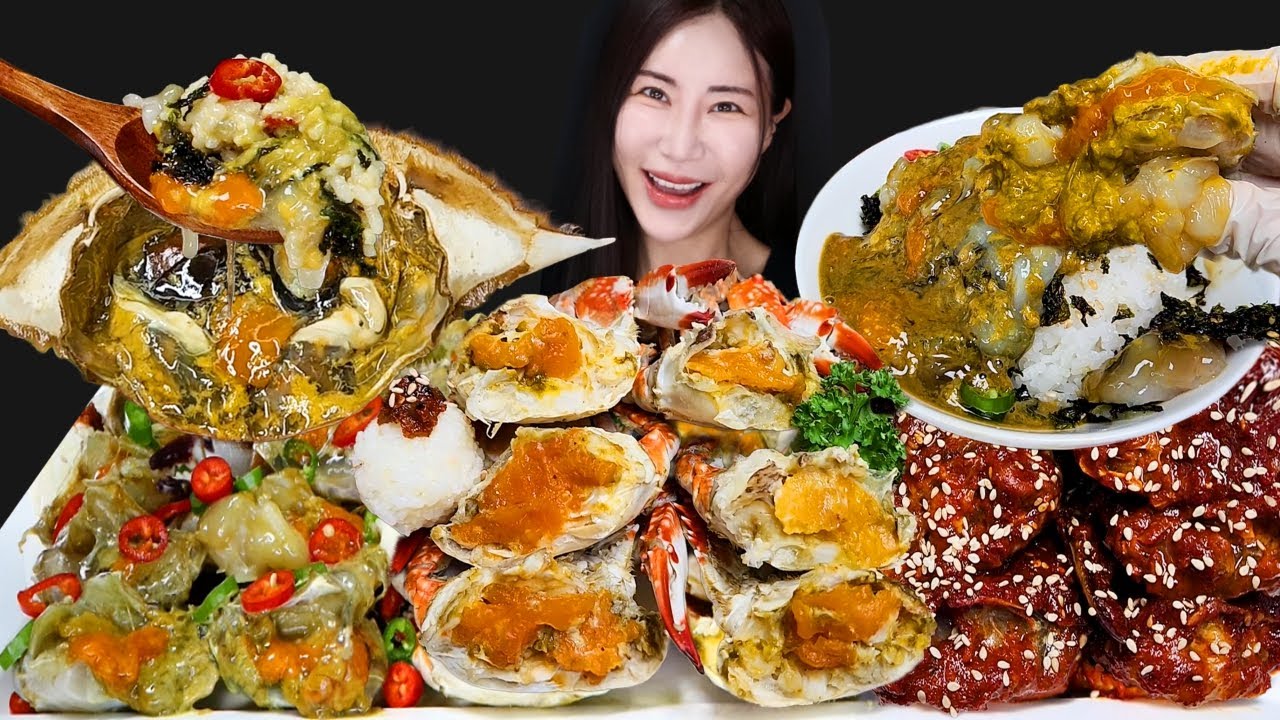 Соевые соусы Маринованный Крабов + Списиный Маринованный Крабов 🦀 Мукбанг