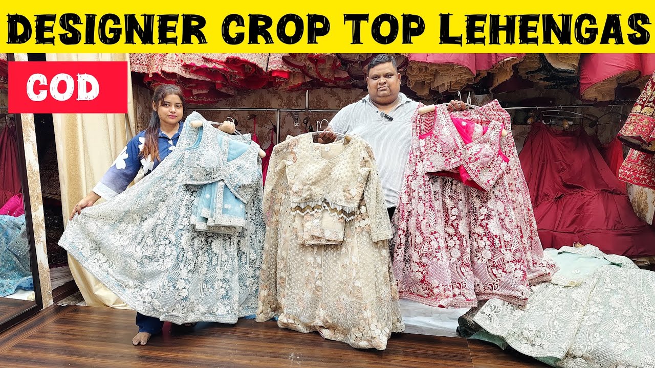 Cheapest Crop top Lehengas| Designer Crop top Lehengas | Cash on delivery Available