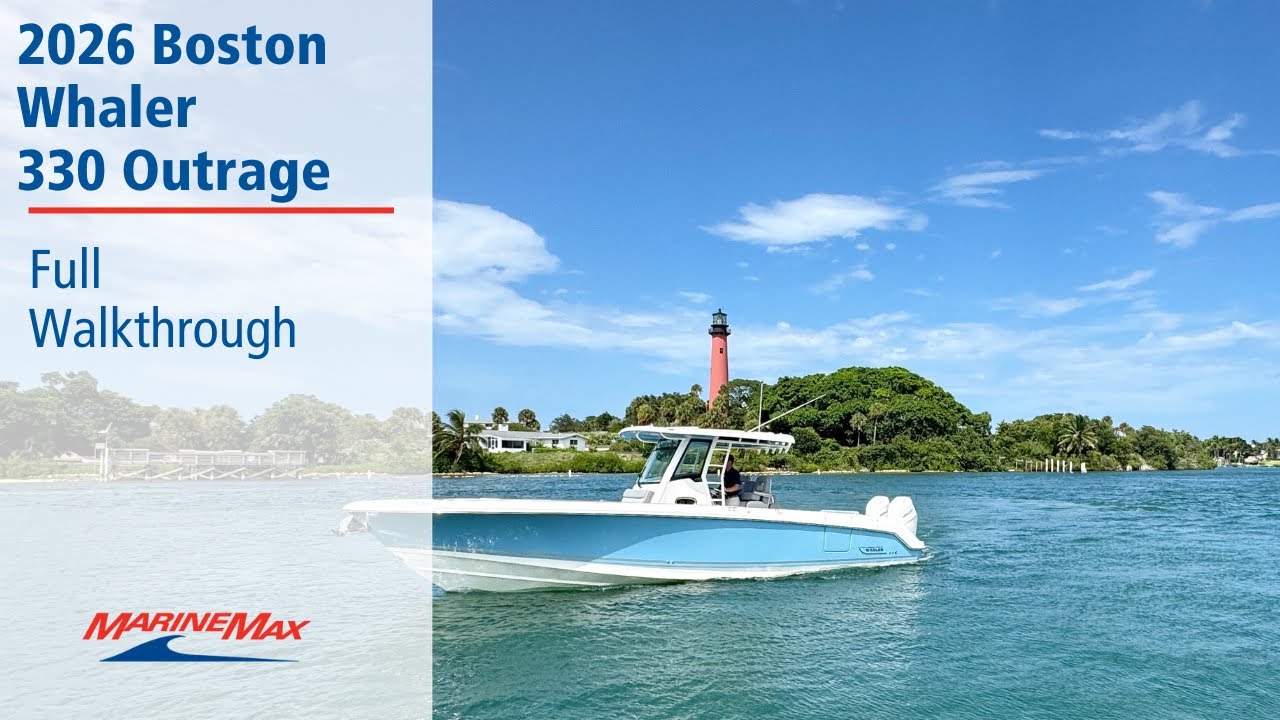ALL NEW | 2026 Boston Whaler 330 Outrage | MarineMax Jupiter
