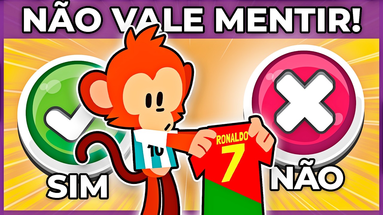 ✔️❌ EU JÁ OU EU NUNCA ⚽🏆👕FUTEBOL | NÃO PODE MENTIR! Desafios para quem gosta de jogar bola #macaquiz