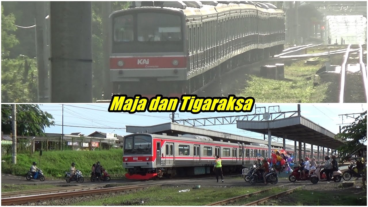 Aktivitas Kereta KRL di Maja dan Tigaraksa 21 Desember 2025