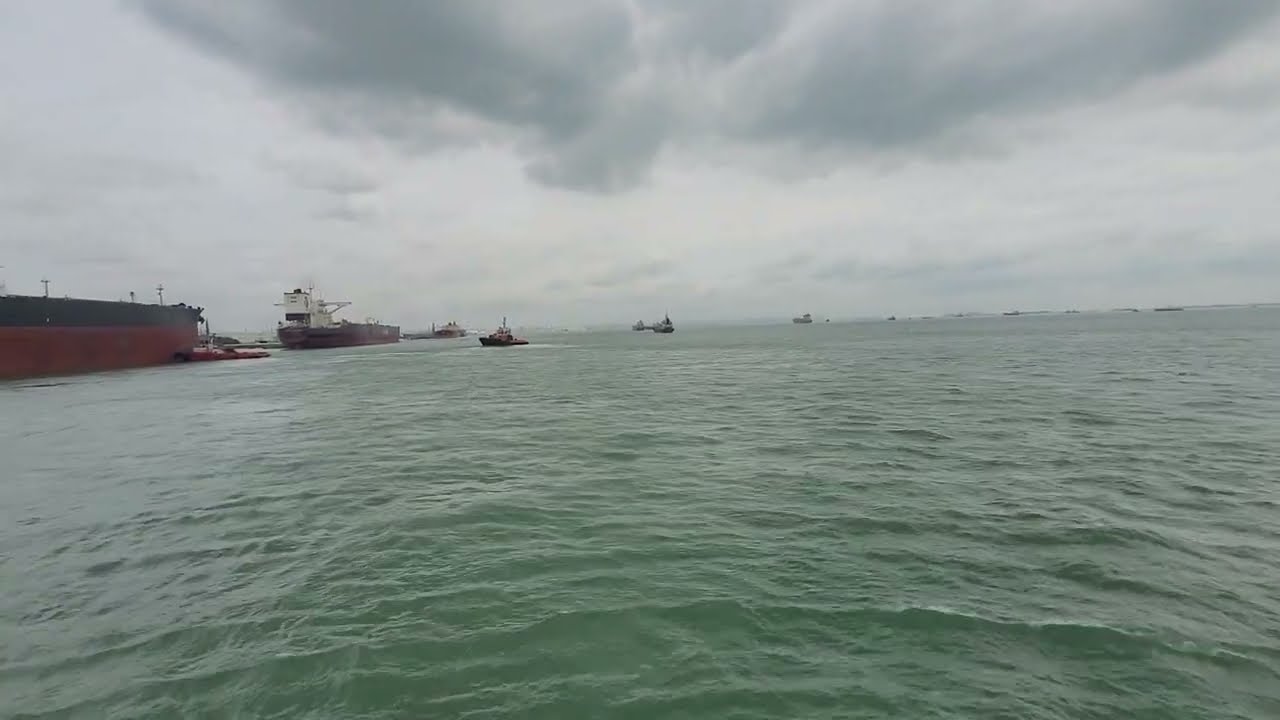 Relaxing Ocean Sounds from a Boat | Wind, Waves & Peaceful Ship View from a Boat. 