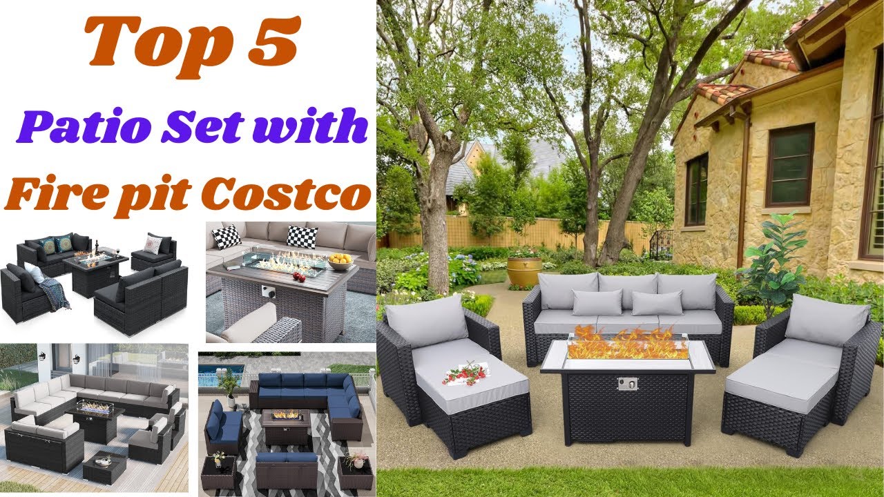 What's the SECRET to Costco's Most Popular Patio Set with Fire Pit? Top 5 Review: Value For Money!