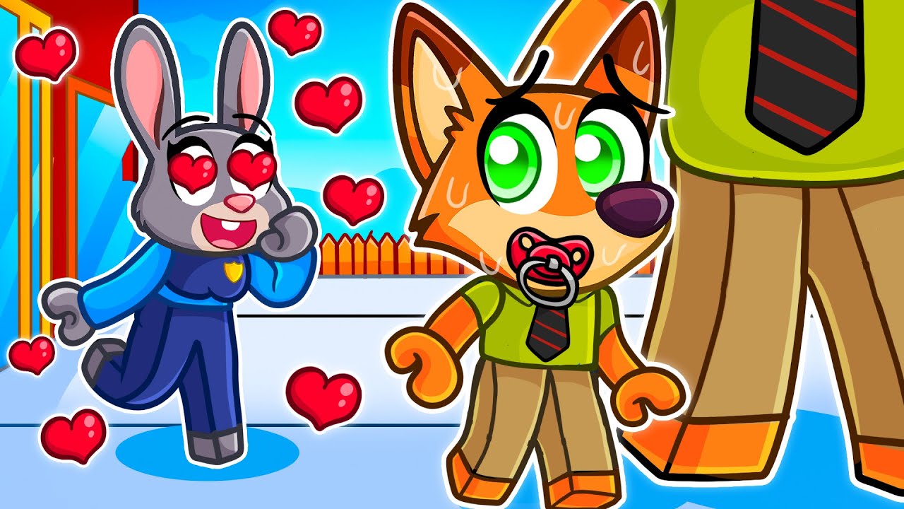 Baby Nick Has a CRAZY FAN GIRL in Roblox! (Zootopia 2)