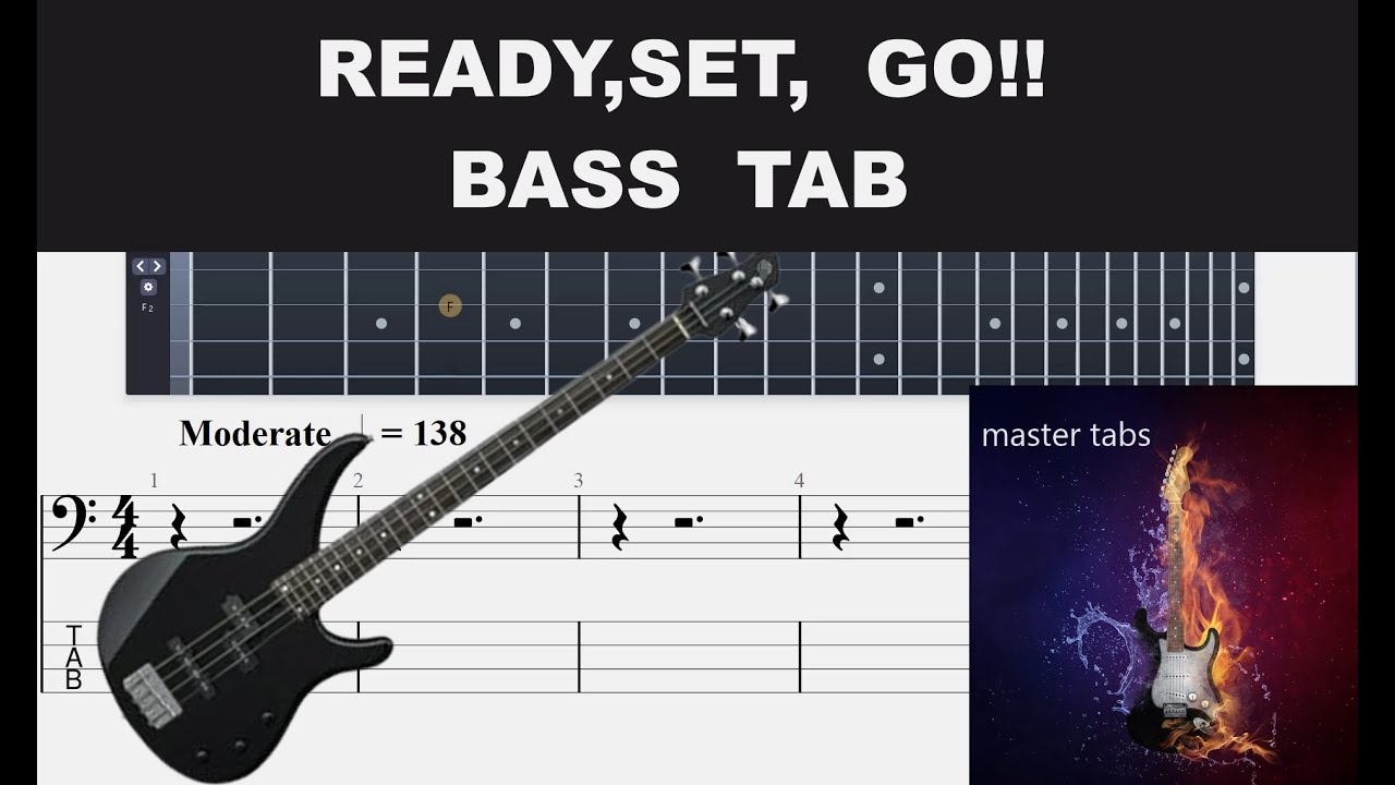 READY,SET,GO!! | #tokiohotel # |#bassguitar tabs | #Mastertabs#BestFreeYoutubeMusic# #germanpop
