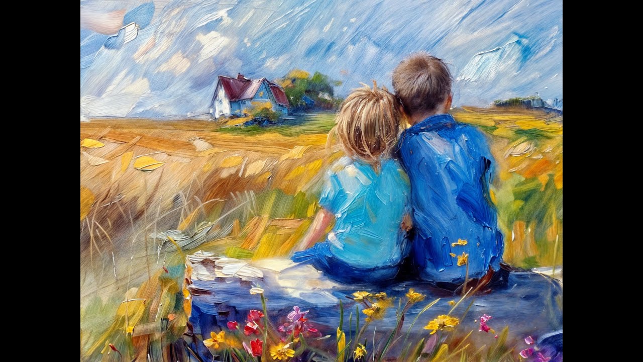 How to Bring Life to Landscape Art: Paint Kids on a Log & Master Acrylic Storytelling Skills