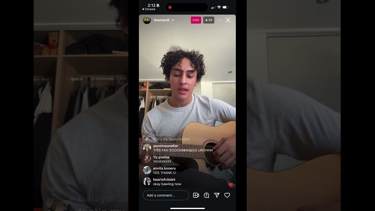 I’m Not Them by Them & I performed on instagram live (15/02/2025)
