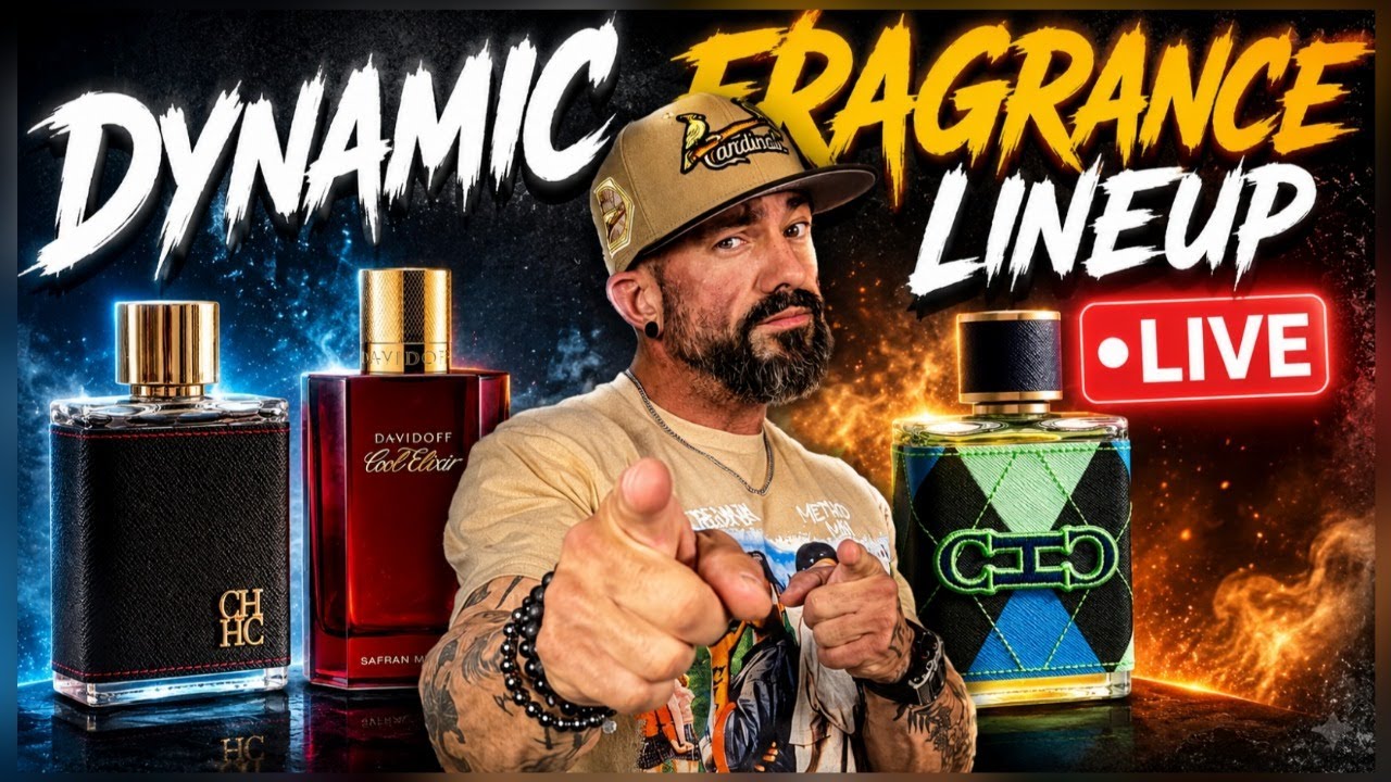 Динамичный обзор парфюмерии в прямом эфире: Cool Elixir Safran Mineral, CH Swing, CH Men.