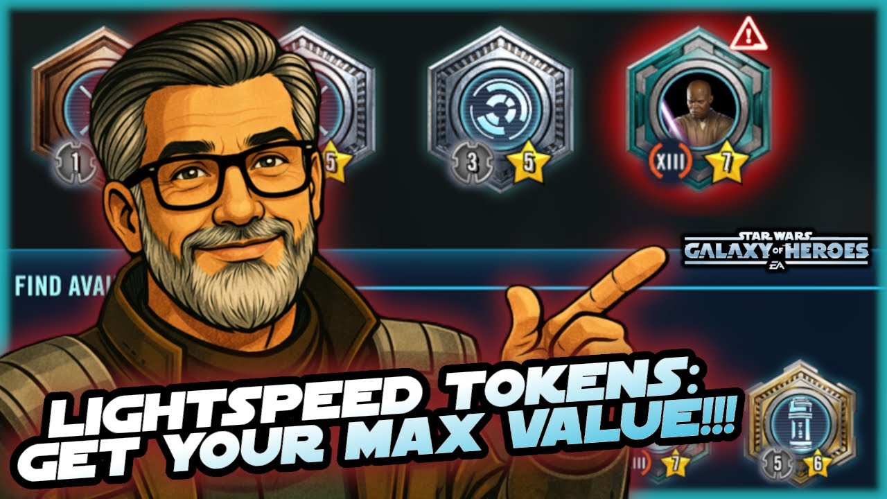 Как максимизировать ценность ваших жетонов Lightspeed в Star Wars Galaxy of Heroes!!!