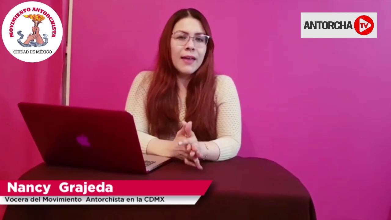 Pronunciamiento de vocera antorchista en la CDMX