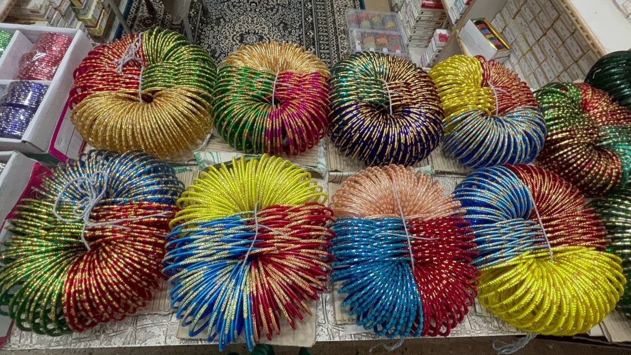 wholesale Glass bangles shop in Chickpet bangalore|| chickpet Bangalore shopping