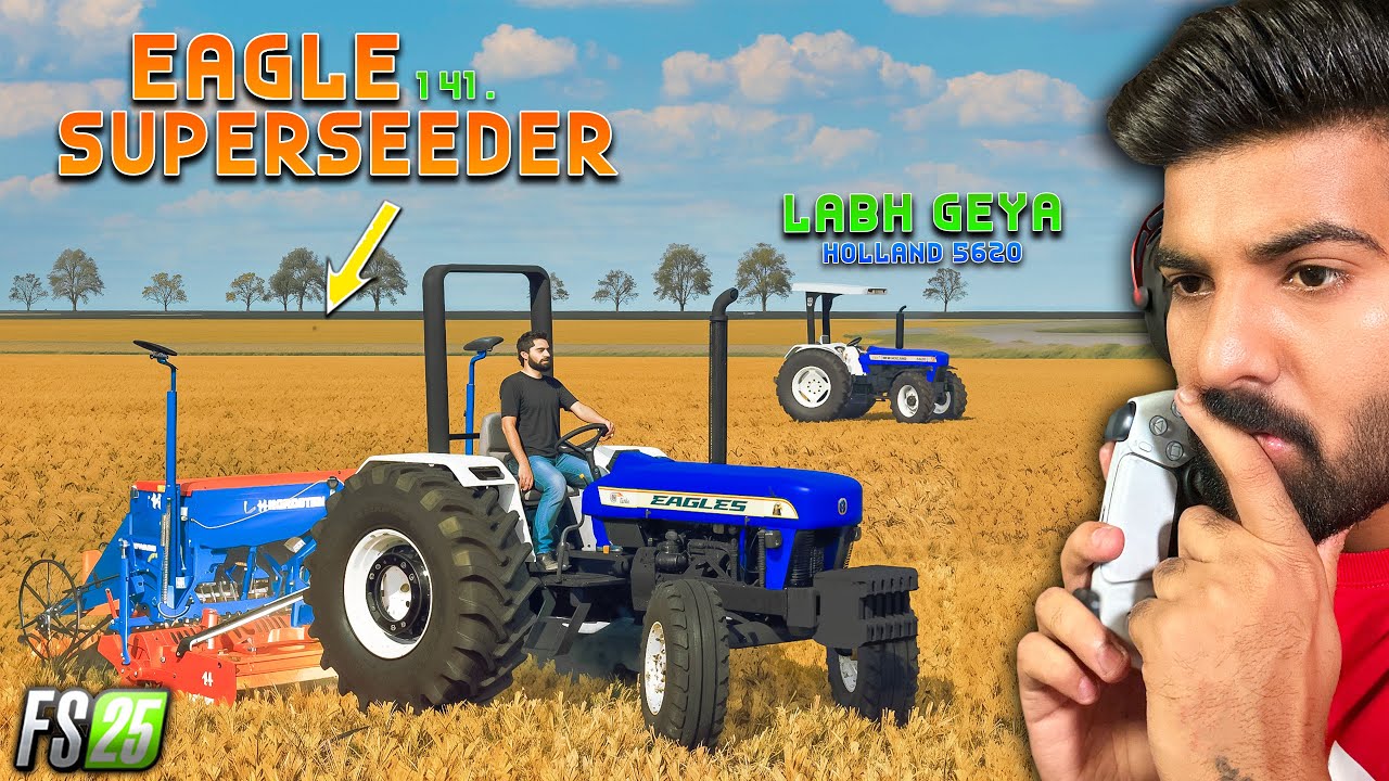Eagle 3630 🦅 vs  SuperSeeder | Kanak Vejti 🌾 | FS25 | Happy Goldsmith
