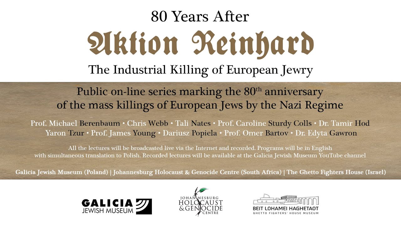 The Road to the &lsquo;Final Solution&rsquo;, 1933 1941 &ndash; Online lecture by Prof  Michael Berenbaum