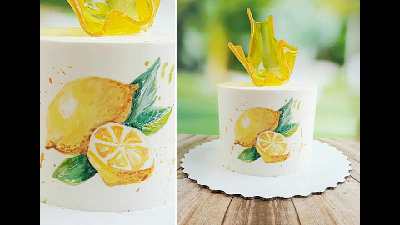 Карамельная ваза. Рисунок на креме/Caramel Vase. Drawing on cream