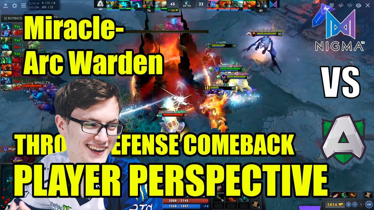 Miracle- [Arc Warden] - NIGMA VS ALLIANCE - OMEGA LEAGUE GAME 1 - THRONE DEFENSE COMEBACK