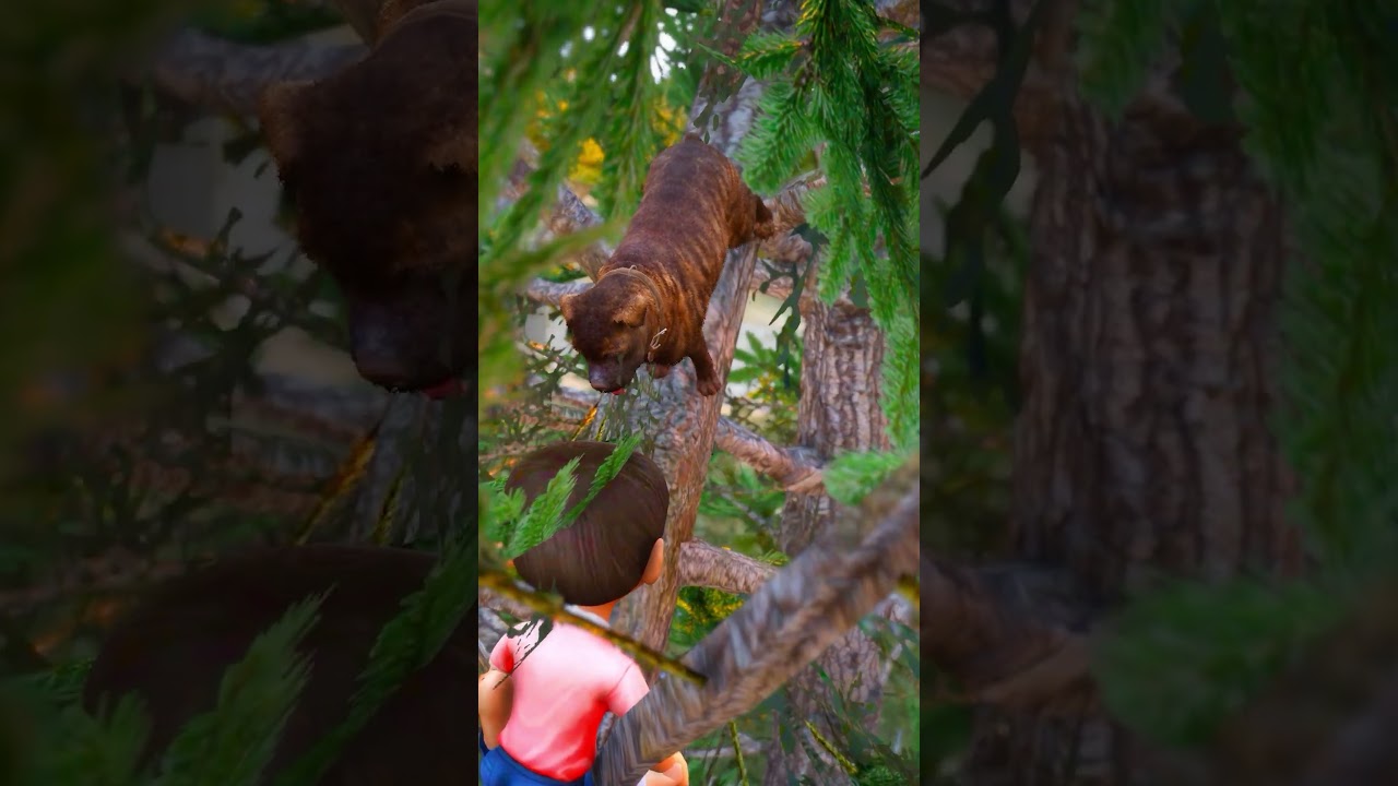 GTA 5 : Nobita & Shinchan Saved Rottweiler From Scary Tree 😱 #shorts #ytshorts #youtubeshorts
