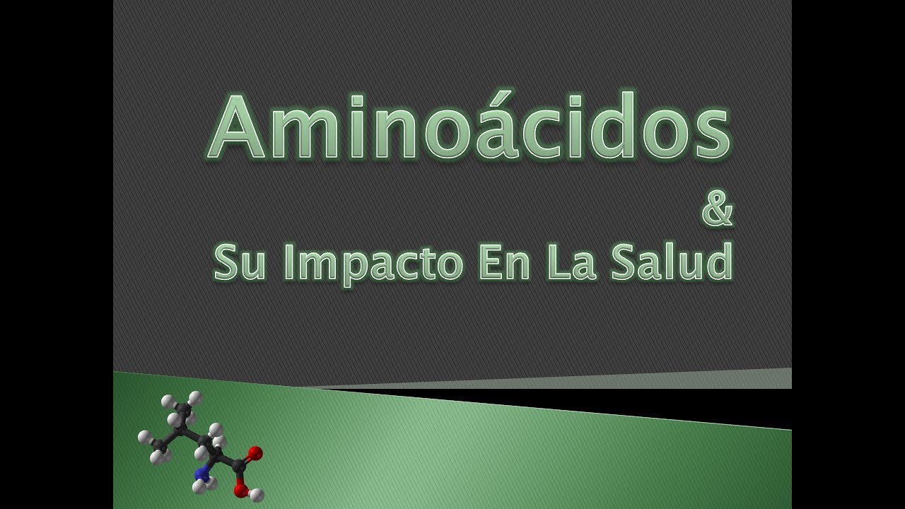 Enfermedades & Aminoácidos [su IMPACTO en la SALUD]