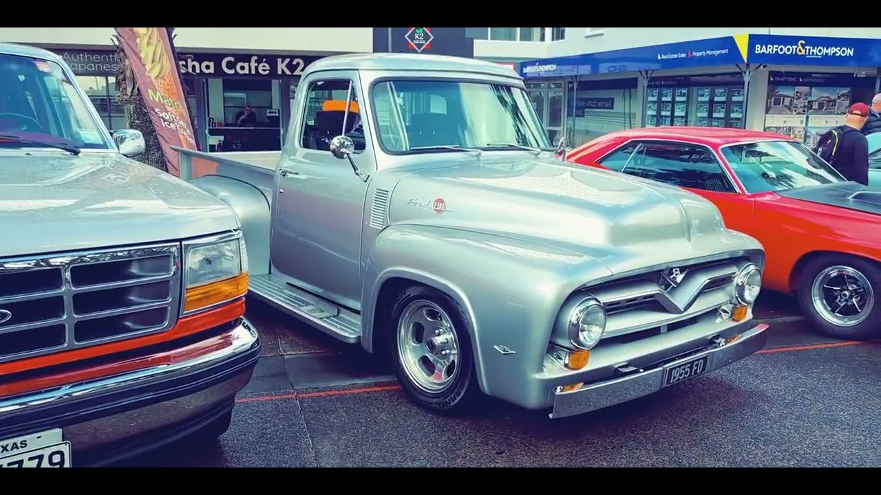 Orewa beach hop, hot rod show, Sunday 2026 pt one, excuse the weather.