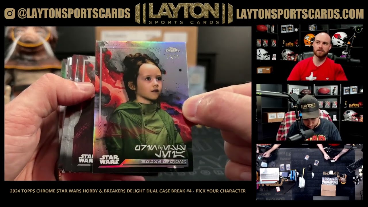 MONSTER TRIPLE AUTO! 2024 Topps Chrome Star Wars Hobby & Breakers Delight Dual Case Break #4