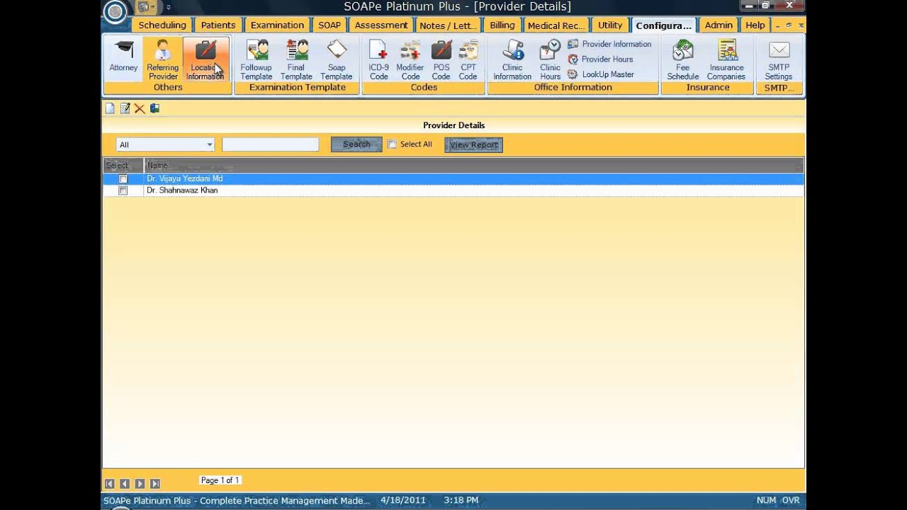 11. Billing/Claims Module - Configuration