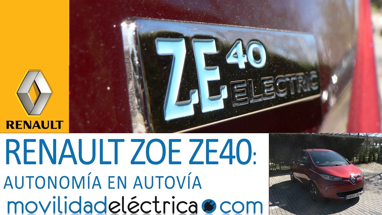 PRUEBA DE AUTONOMÍA DEL RENAULT ZOE ZE40 EN AUTOVÍA